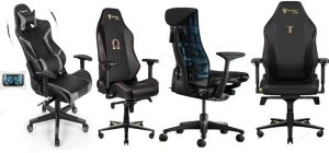 gaming chair with adjustable armrests