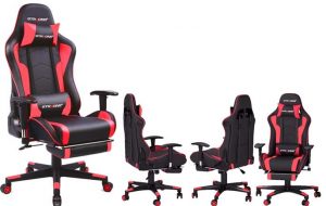 Gtracing gaming chair with footrest